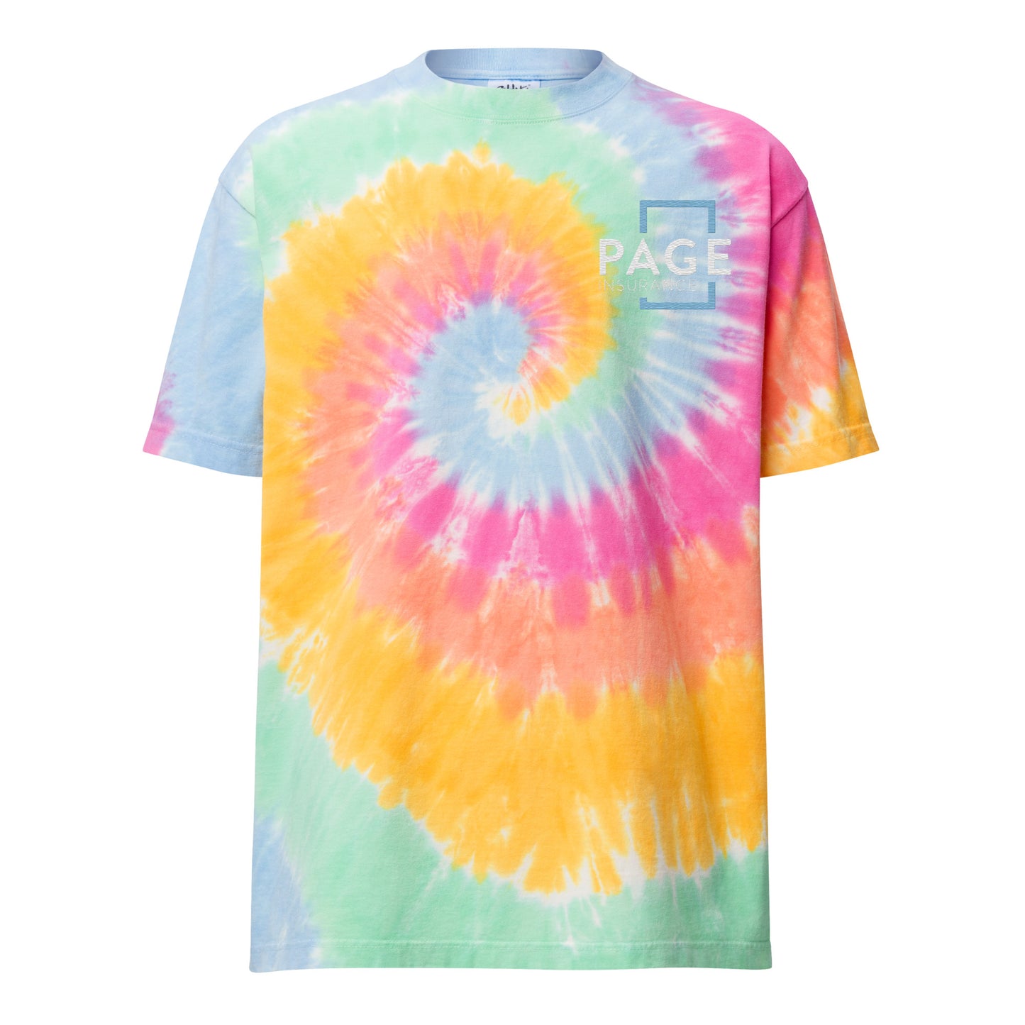 Oversized tie-dye t-shirt with Logo